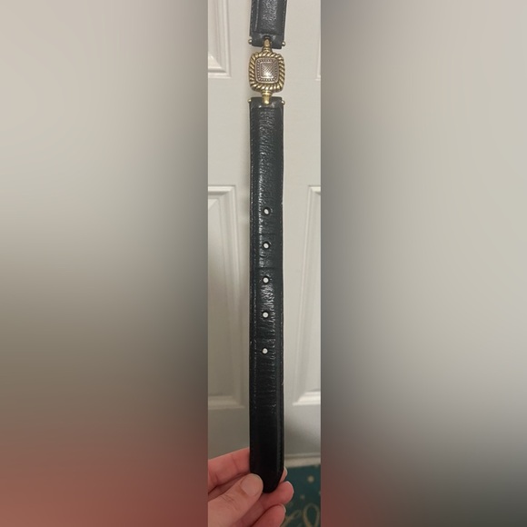 Vtg Brighton Classics Women’s Sz M 30 Black Belt Gold Silver 4B814 Made In USA - Picture 13 of 16